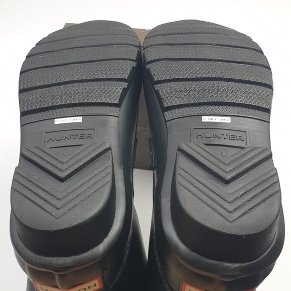 Hunter Original Biker Boots leather Pull-on with buckle detail size 8 - Picture 13 of 16